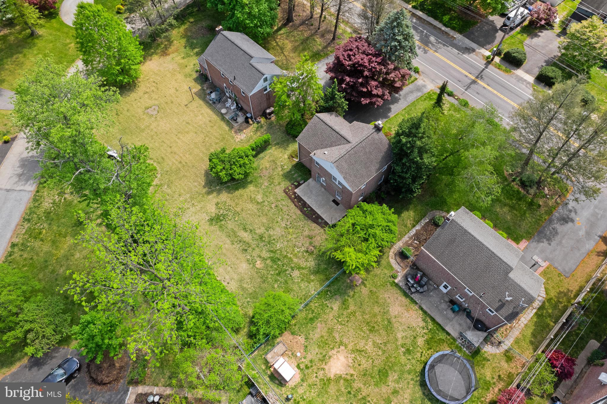 806 South Providence Road Wallingford, PA 19086 - Photo 28 of 29 an aerial view of a house with garden space and street view