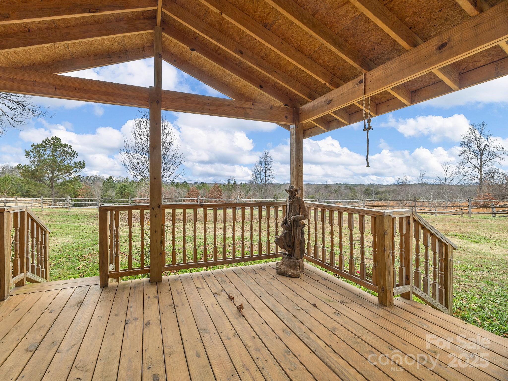 139 Clarkson Lane Tryon, NC 28782 - Photo 22 of 48 a view of balcony with wooden floor