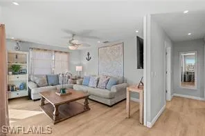 a view of balcony with furniture