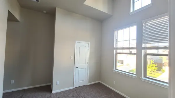 a view of hallway with closet