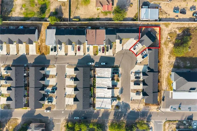 a front view of a building with street view