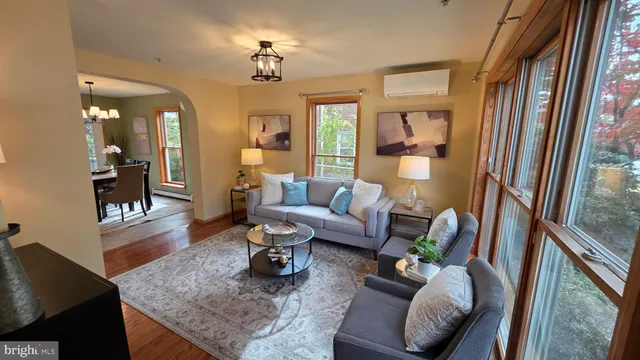a kitchen with sink refrigerator and window