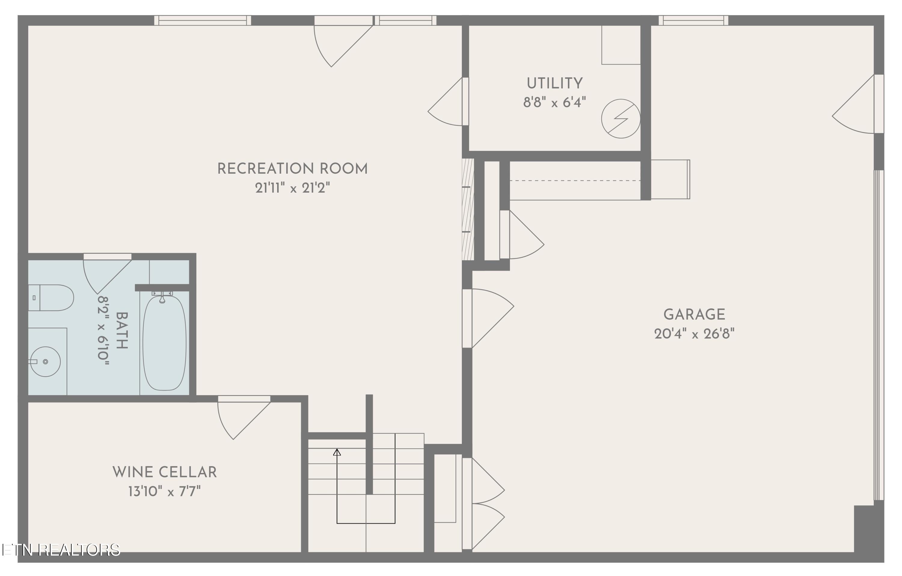 429 Filet Lane Dandridge, TN 37725 - Photo 57 of 59 Floor Plan Basement
