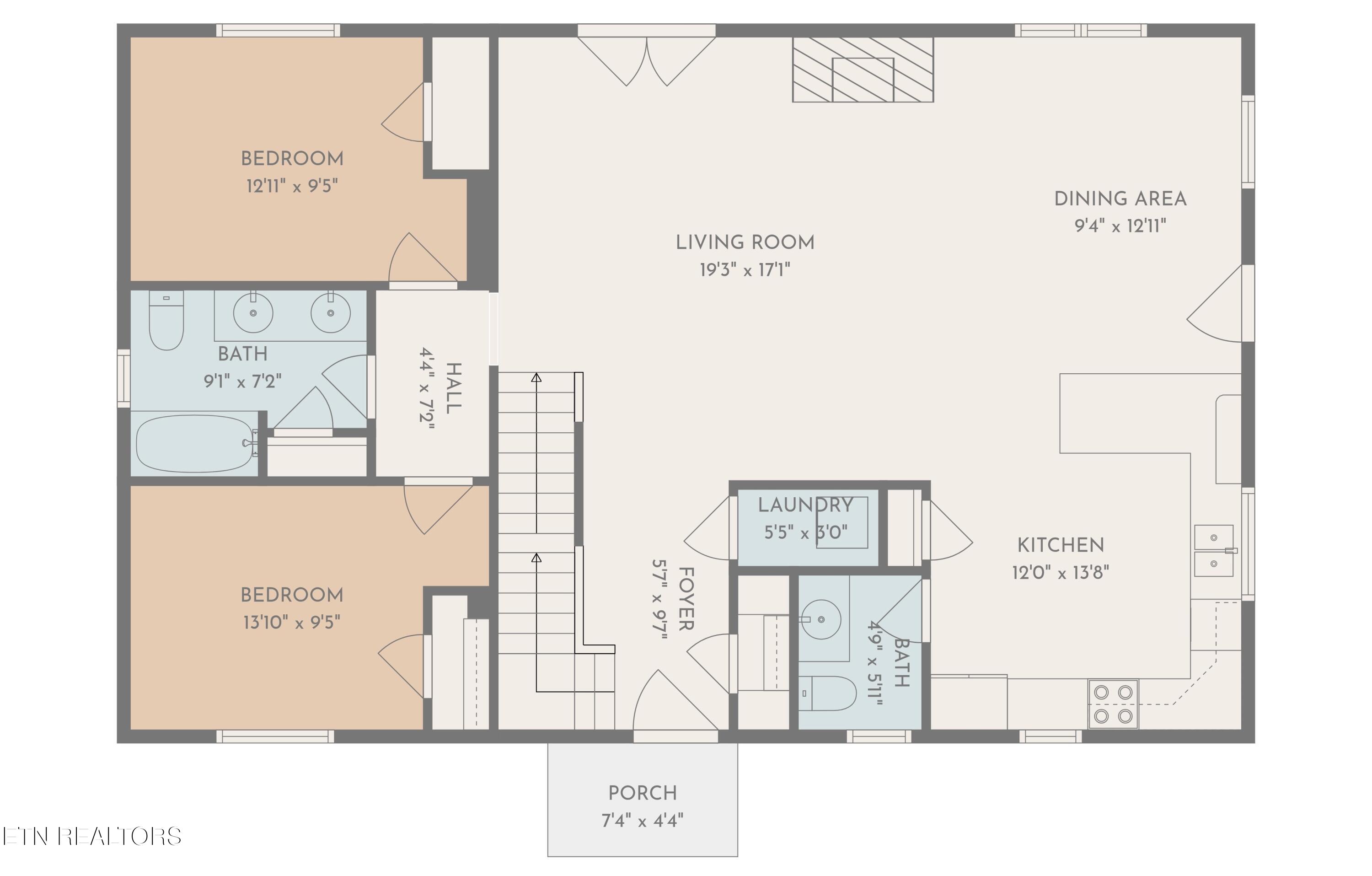 429 Filet Lane Dandridge, TN 37725 - Photo 58 of 59 Floor Plan Main Level