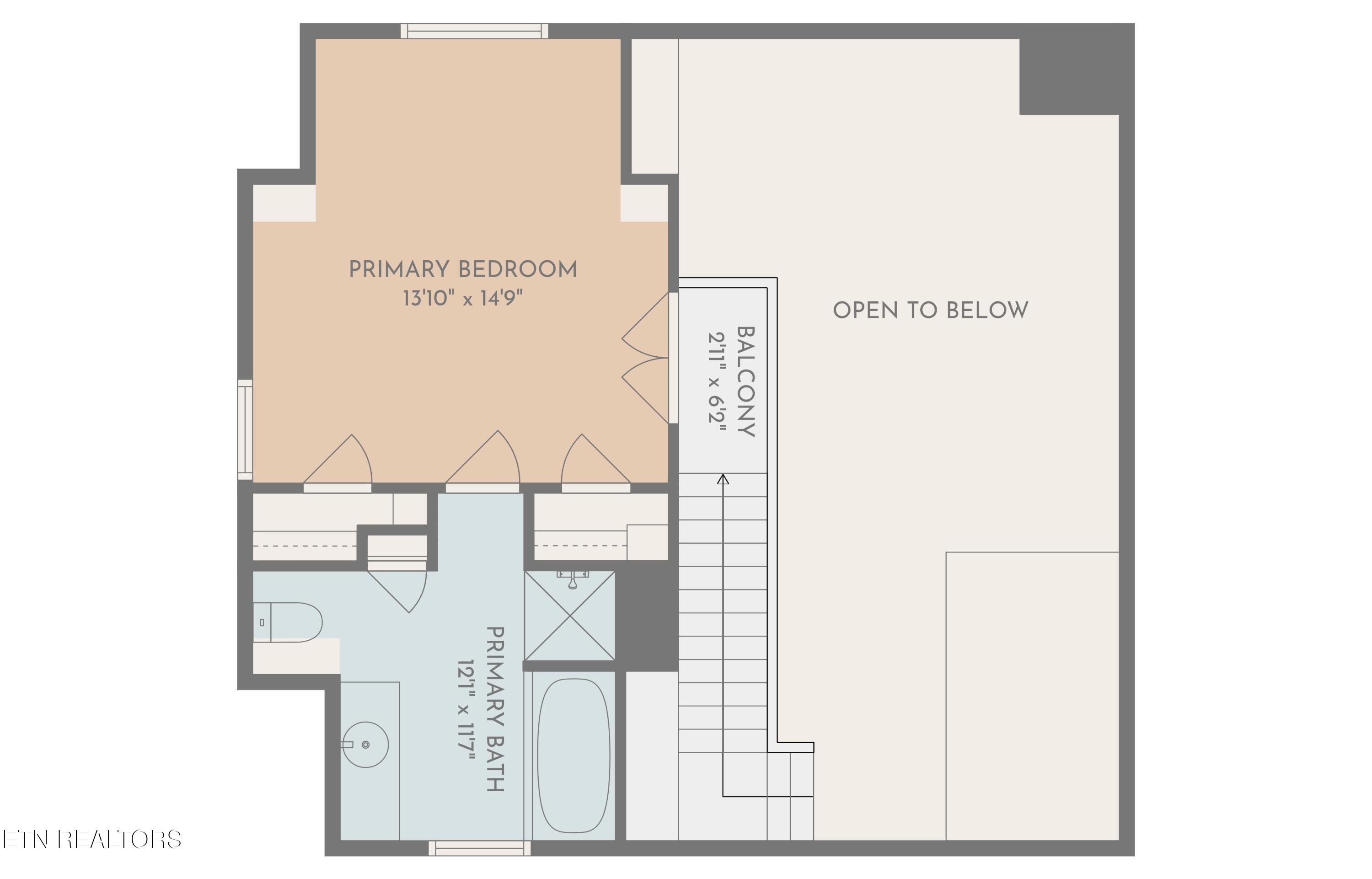 429 Filet Lane Dandridge, TN 37725 - Photo 59 of 59 Floor Plan Upper Level