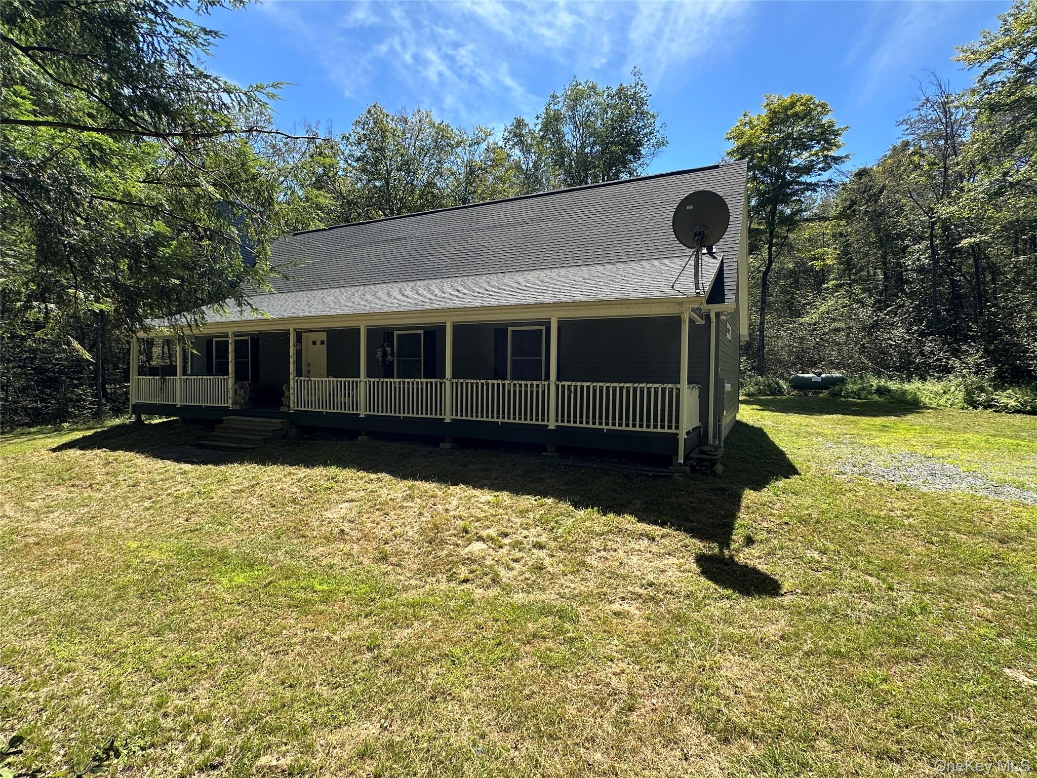 64 Schleiermacher Road Livingston Manor, NY 12758 - Photo 10 of 37 a view of a house with backyard and a tree