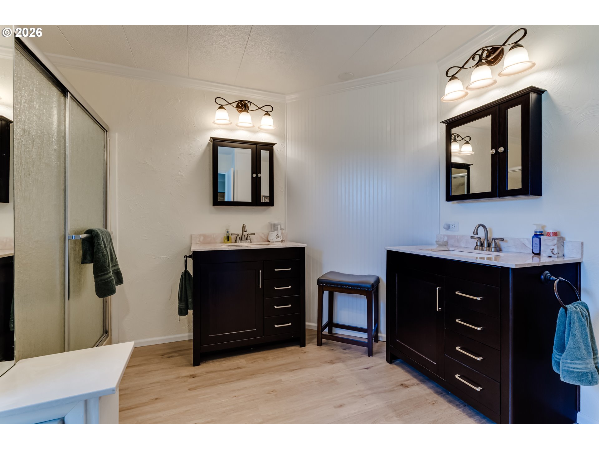 34681 Devonshire Drive Eugene, OR 97405 - Photo 17 of 34 a bathroom with a sink vanity and mirror