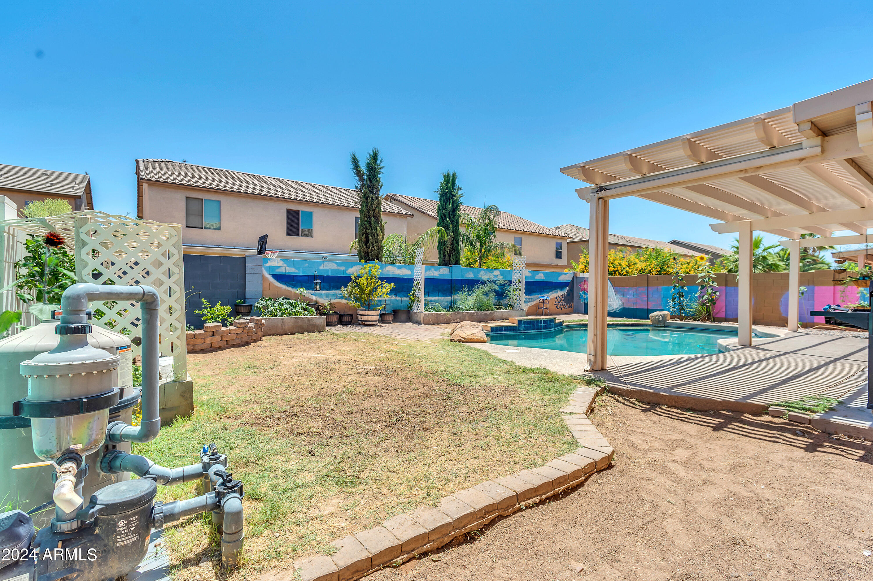 1215 West Ocotillo Street Coolidge, AZ 85128 - Photo 27 of 29 a view of a backyard
