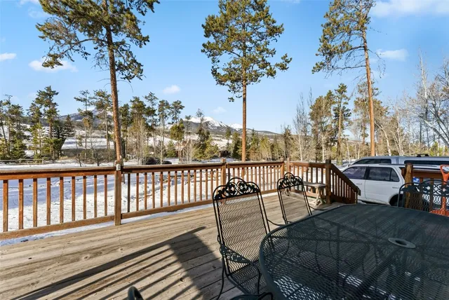 a view of a balcony with chairs