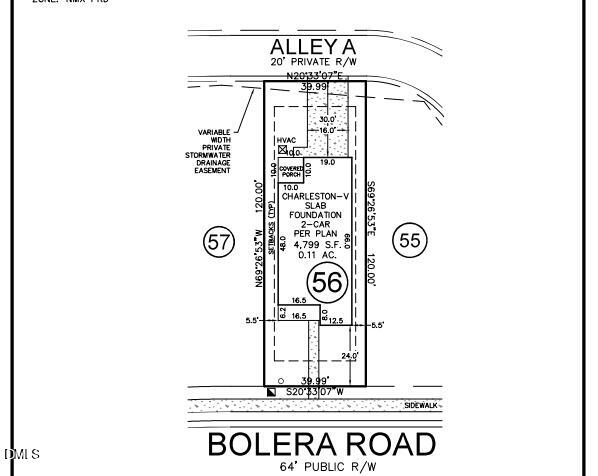 736 Bolera Road Knightdale, NC 27545 - Photo 6 of 44 plot plan