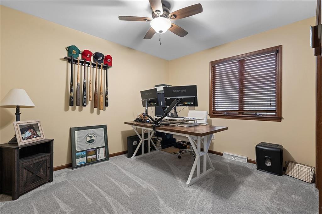 6178 Baker School Road Trafford, PA 15085 - Photo 36 of 48 a view of a workspace with furniture and a window