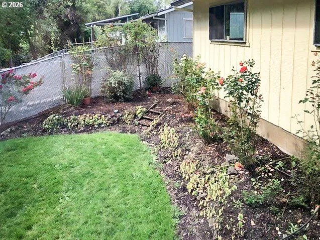 a view of outdoor space and deck