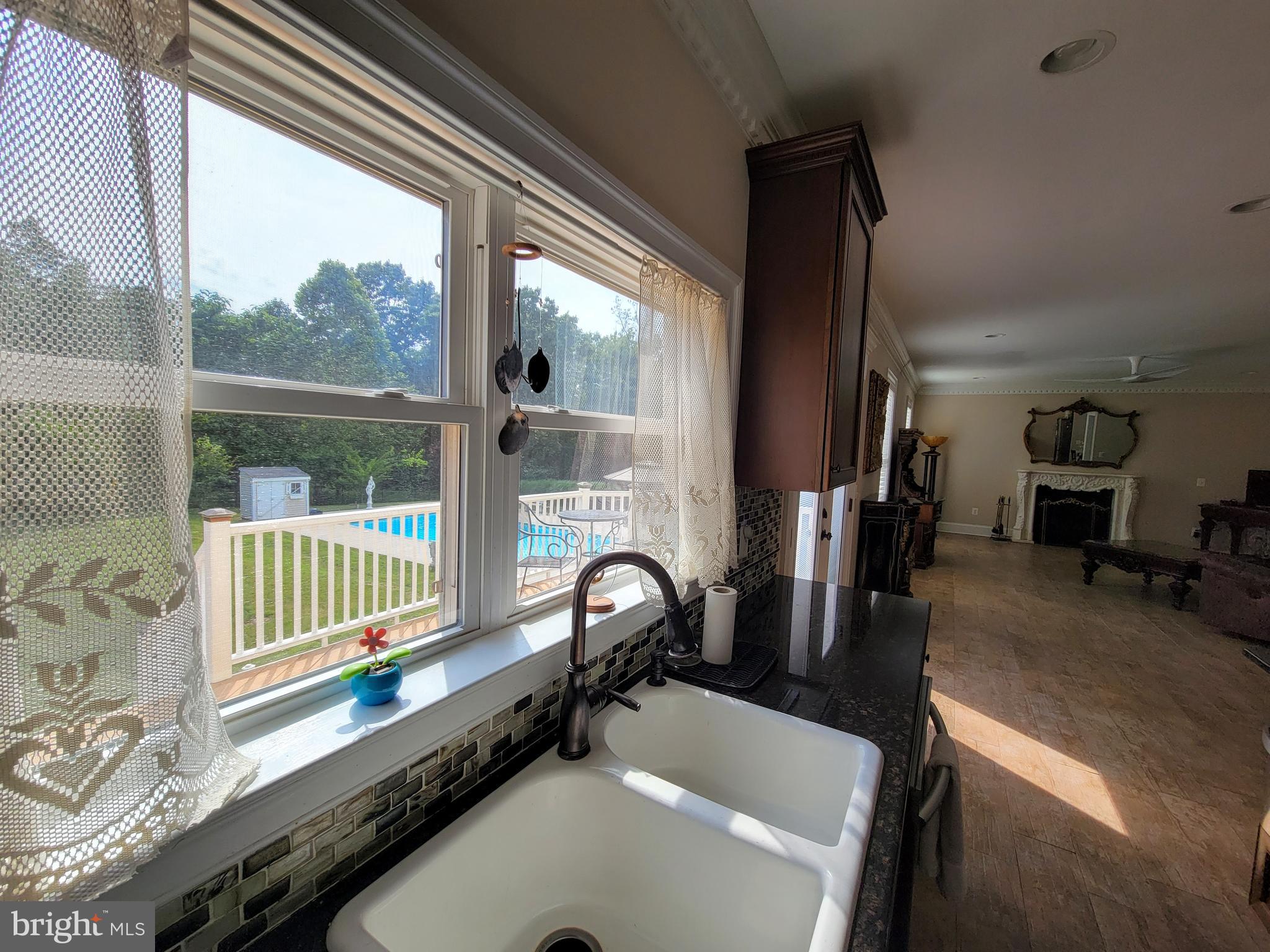 22354 Dragoon Road Lignum, VA 22726 - Photo 31 of 74 lovely pool views from the kitchen area