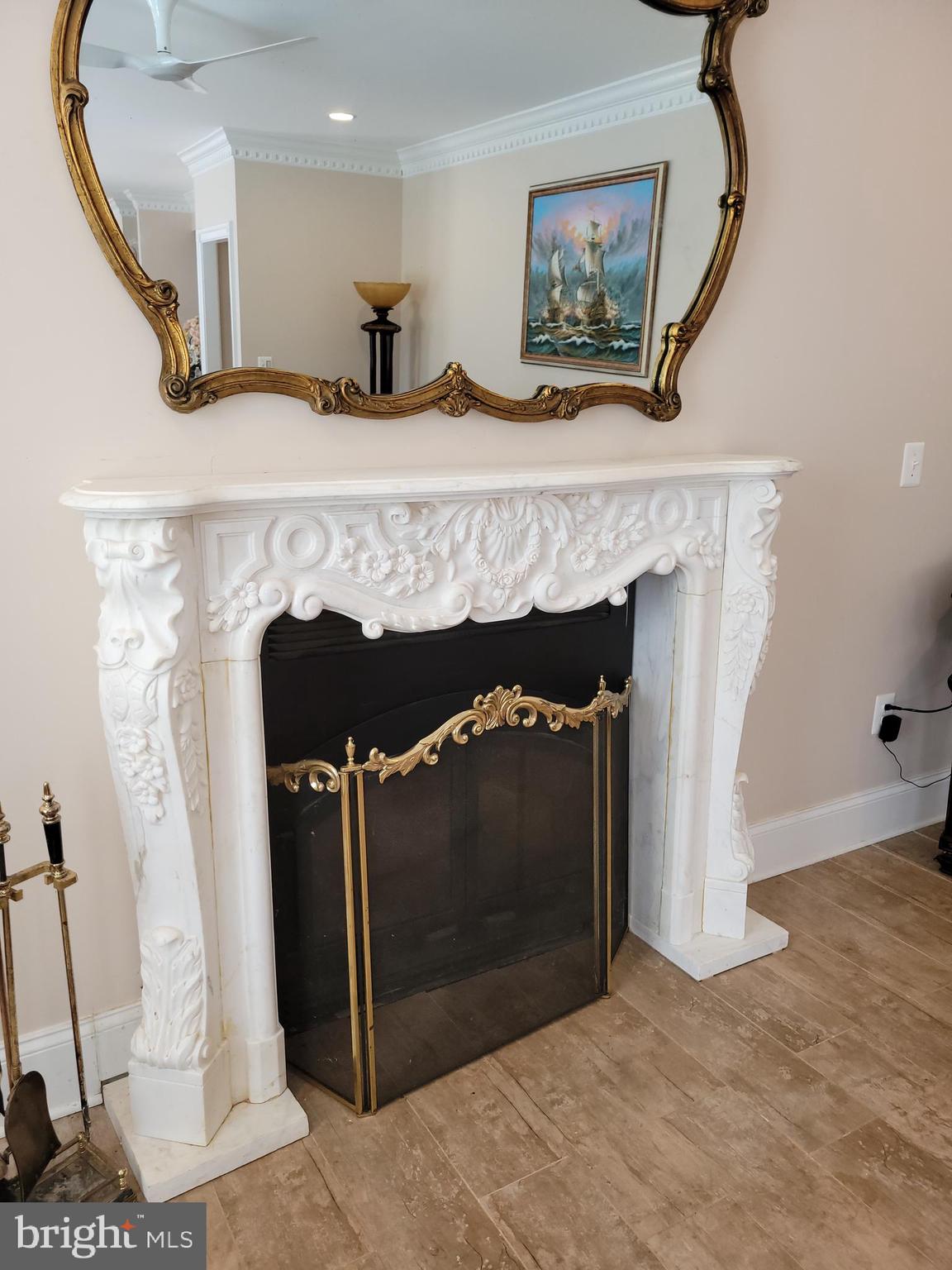 22354 Dragoon Road Lignum, VA 22726 - Photo 40 of 74 Marble surround mantel and woodburning fp!