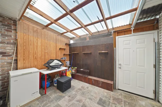 a room with storage and utility