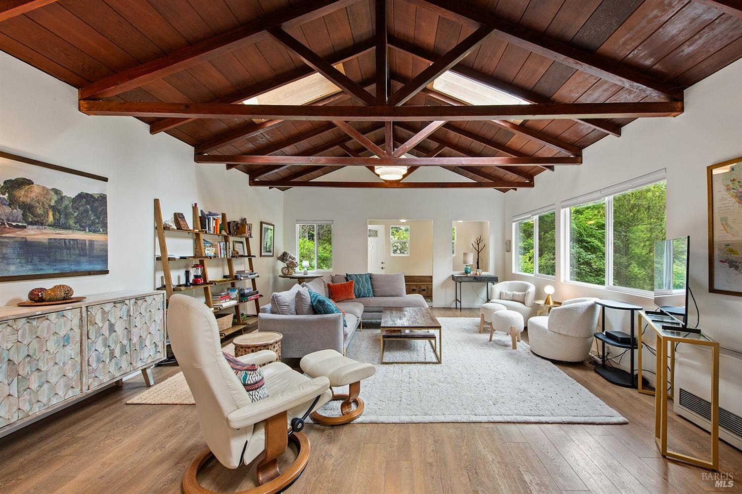 10680 Old River Road Forestville, CA 95436 - Photo 11 of 37 a living room with furniture and a large window