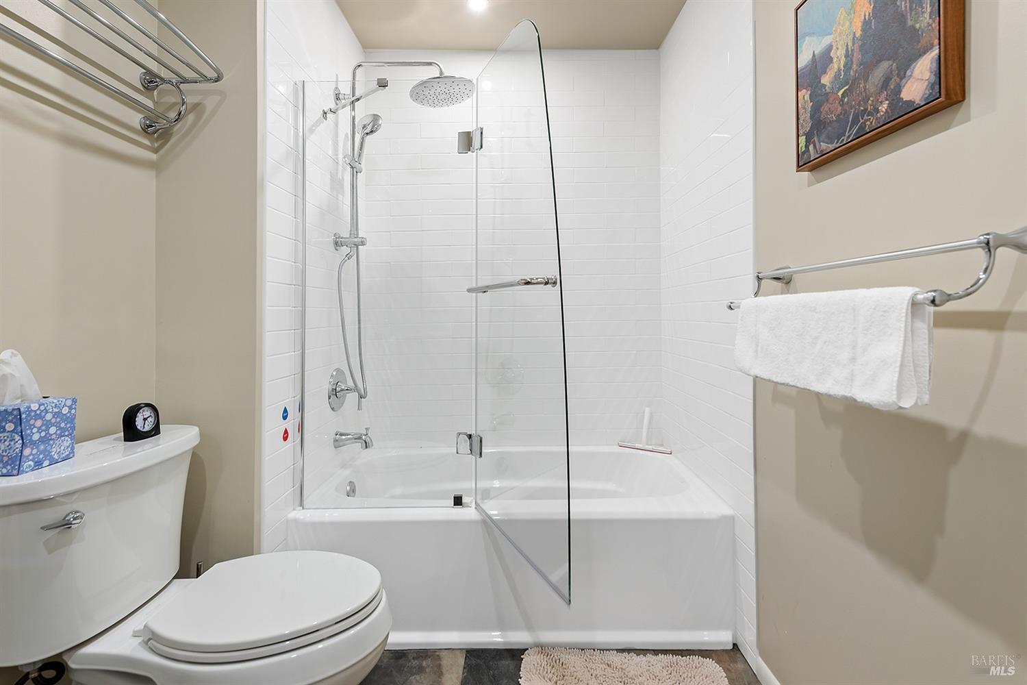 10680 Old River Road Forestville, CA 95436 - Photo 23 of 37 a bathroom with a sink a toilet and a bathtub