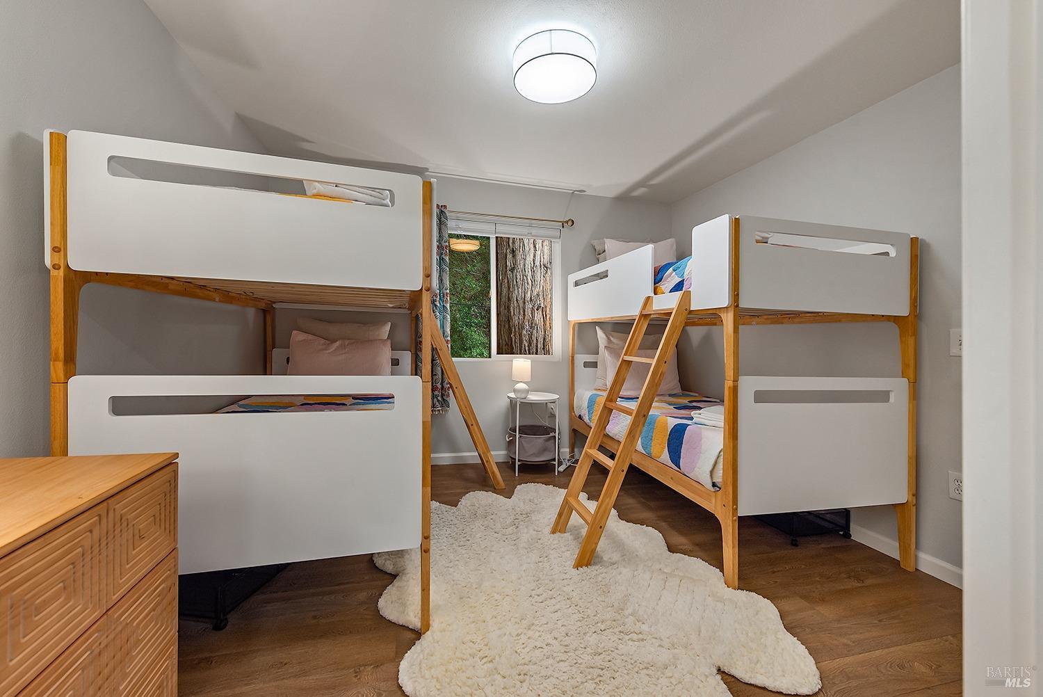 10680 Old River Road Forestville, CA 95436 - Photo 24 of 37 a bedroom with bunk bed