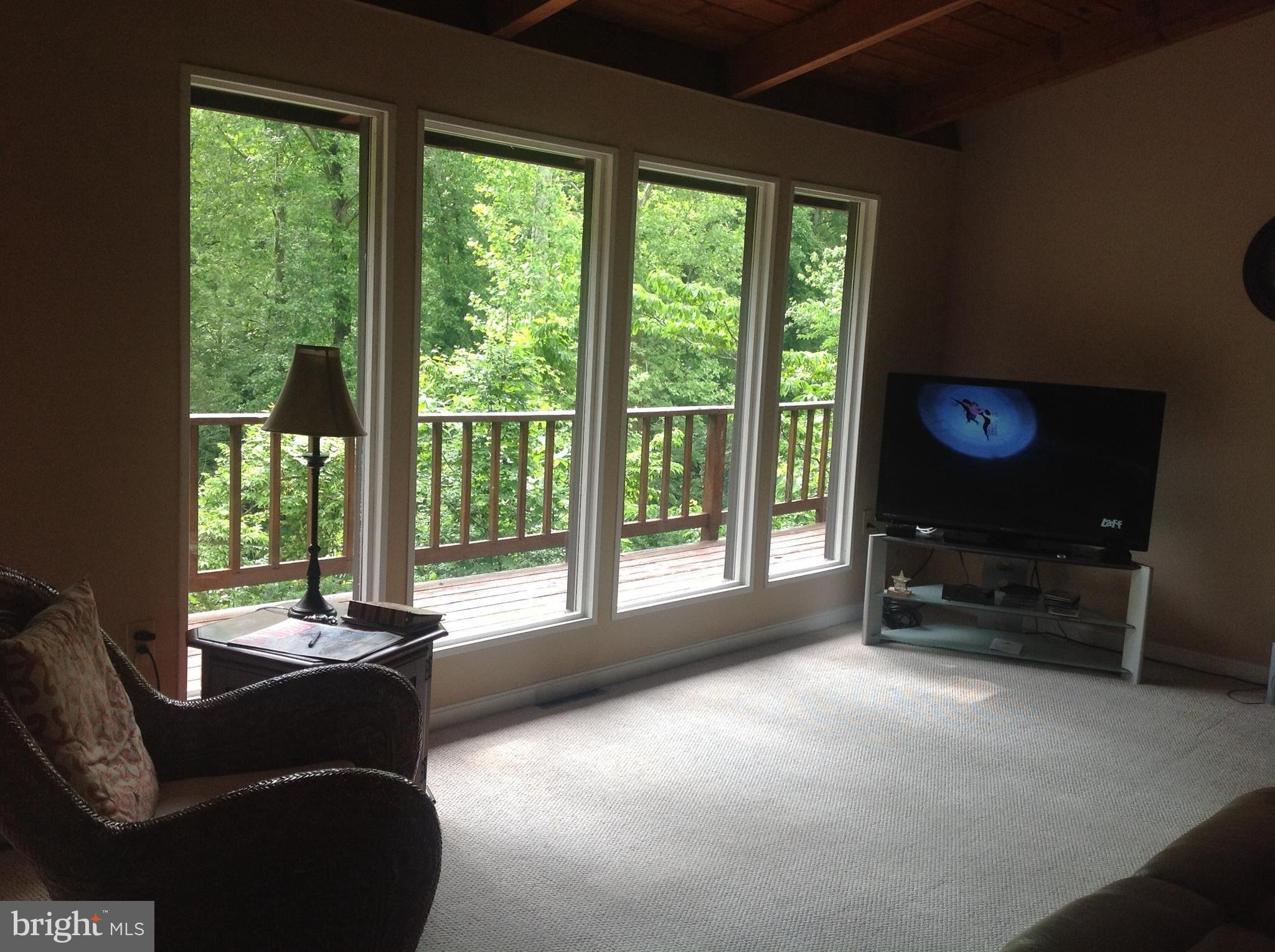 2773 Allspice Road Port Republic, MD 20676 - Photo 4 of 26 Living Room with big windows in the treetops!