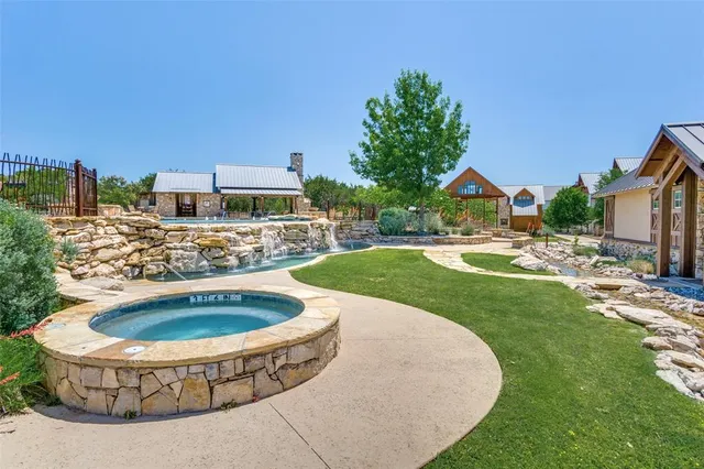 a view of outdoor space yard and swimming pool