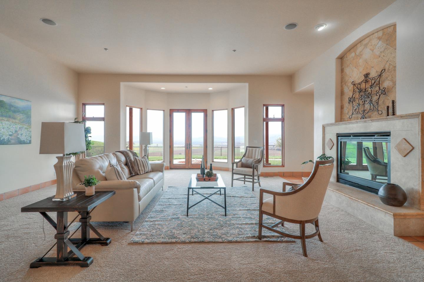 4280 Canada Road Gilroy, CA 95020 - Photo 26 of 50 a living room with furniture and a fireplace