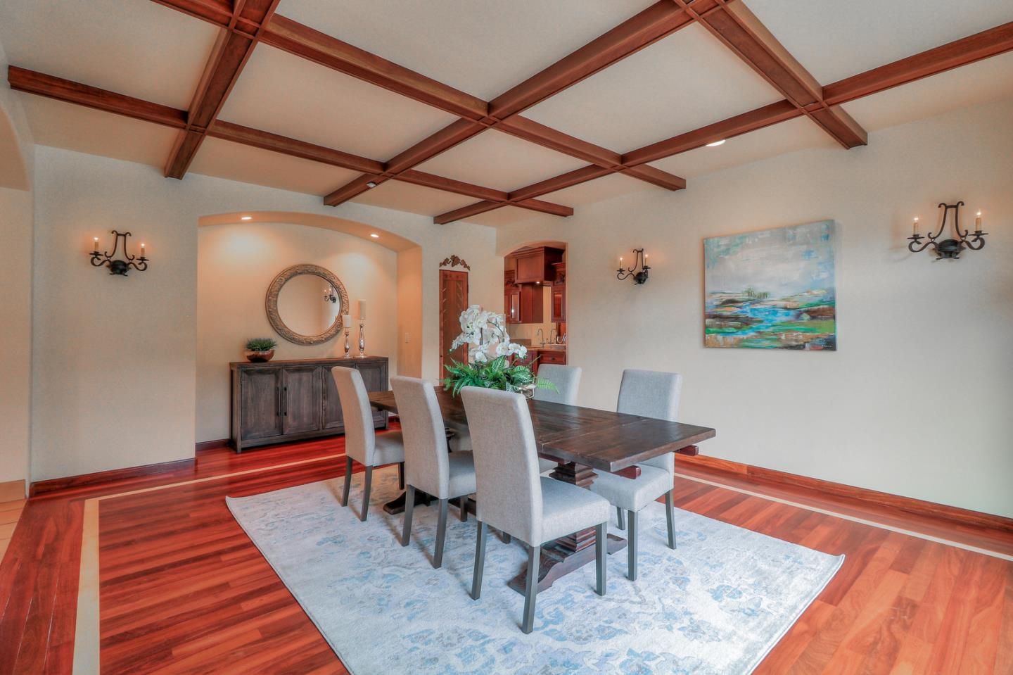 4280 Canada Road Gilroy, CA 95020 - Photo 48 of 50 a view of a dining room with furniture and wooden floor