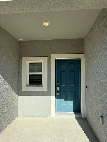 a view of front door