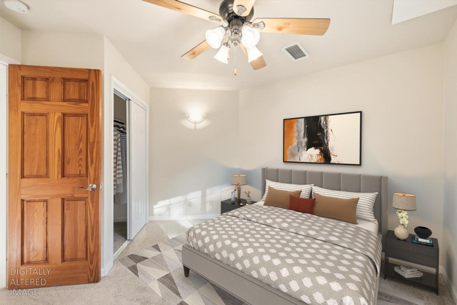 12531 Lowhills Road Nevada City, CA 95959 - Photo 53 of 92 a bedroom with a bed and a painting on the wall