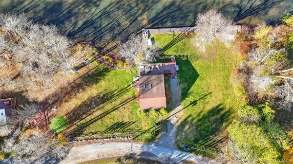 a bird view of a house