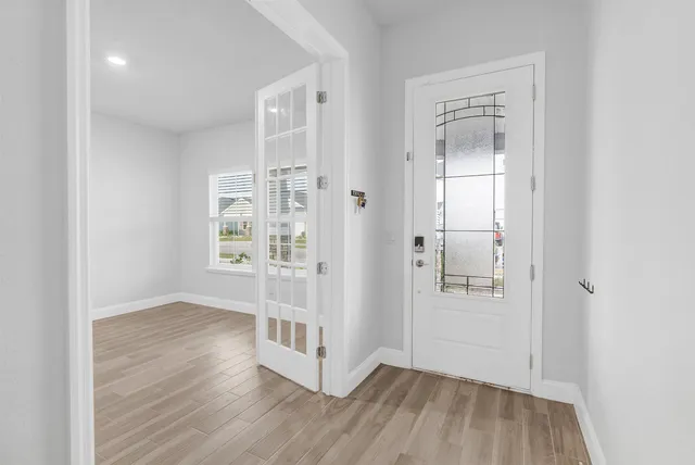 a front view of house with yard and entertaining space