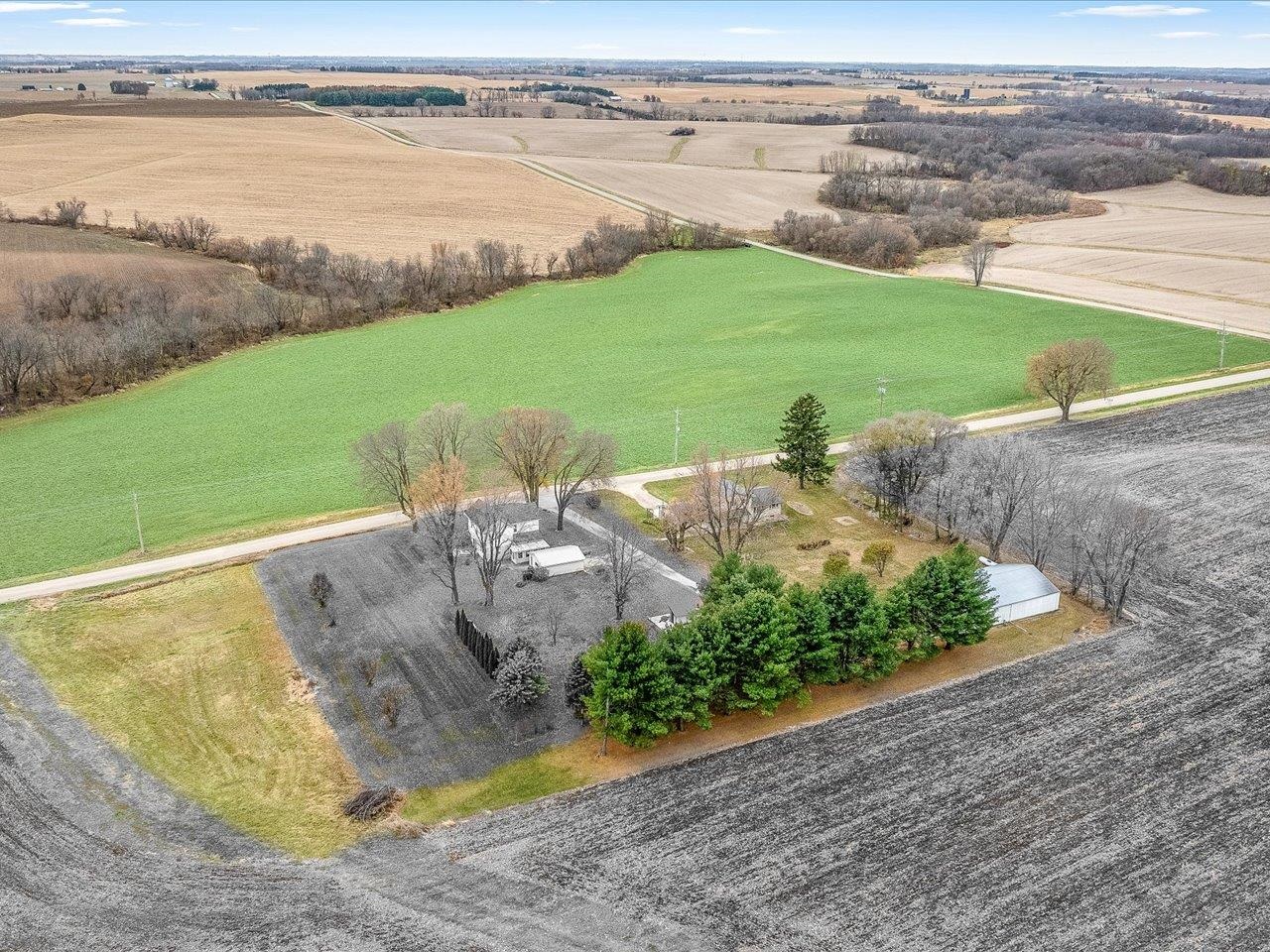 2110 East Angle Road Dakota, IL 61018 - Photo 42 of 47 a view of a lake with a yard and lake view