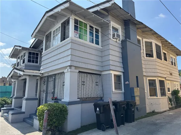 a front view of a house with balcony
