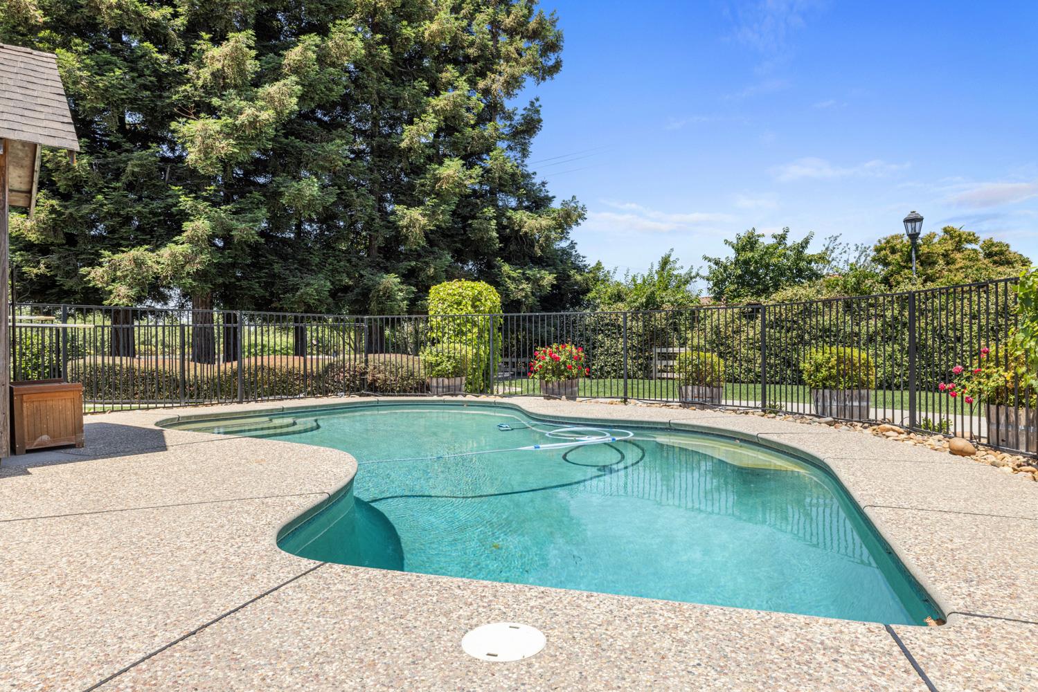 4742 Crow Road Oakdale, CA 95361 - Photo 40 of 95 a view of a swimming pool with a patio