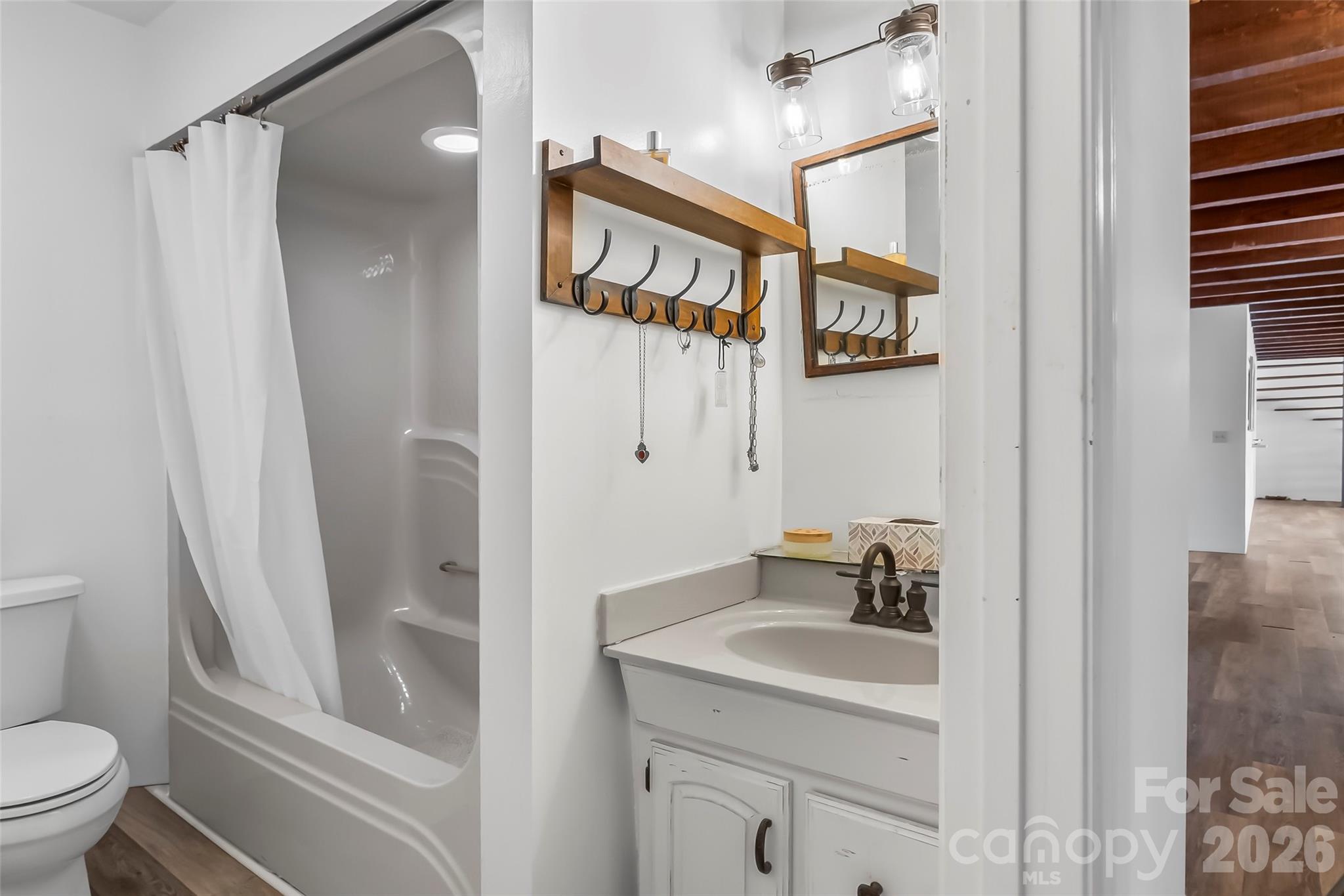 2590 Airport Road Marion, NC 28752 - Photo 18 of 48 a bathroom with a sink and mirror with toilet