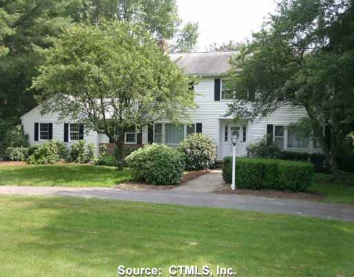 19 Crane Hill Road Suffield, CT 06078 - Photo 1 of 1 a front view of a house with a yard