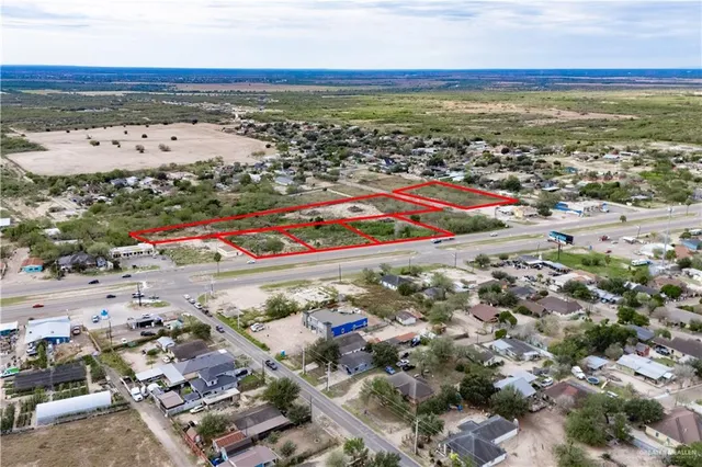 a view of a city with an ocean