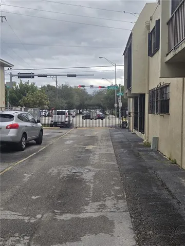 a view of parking area