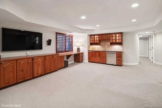 a large hall with an outdoor space