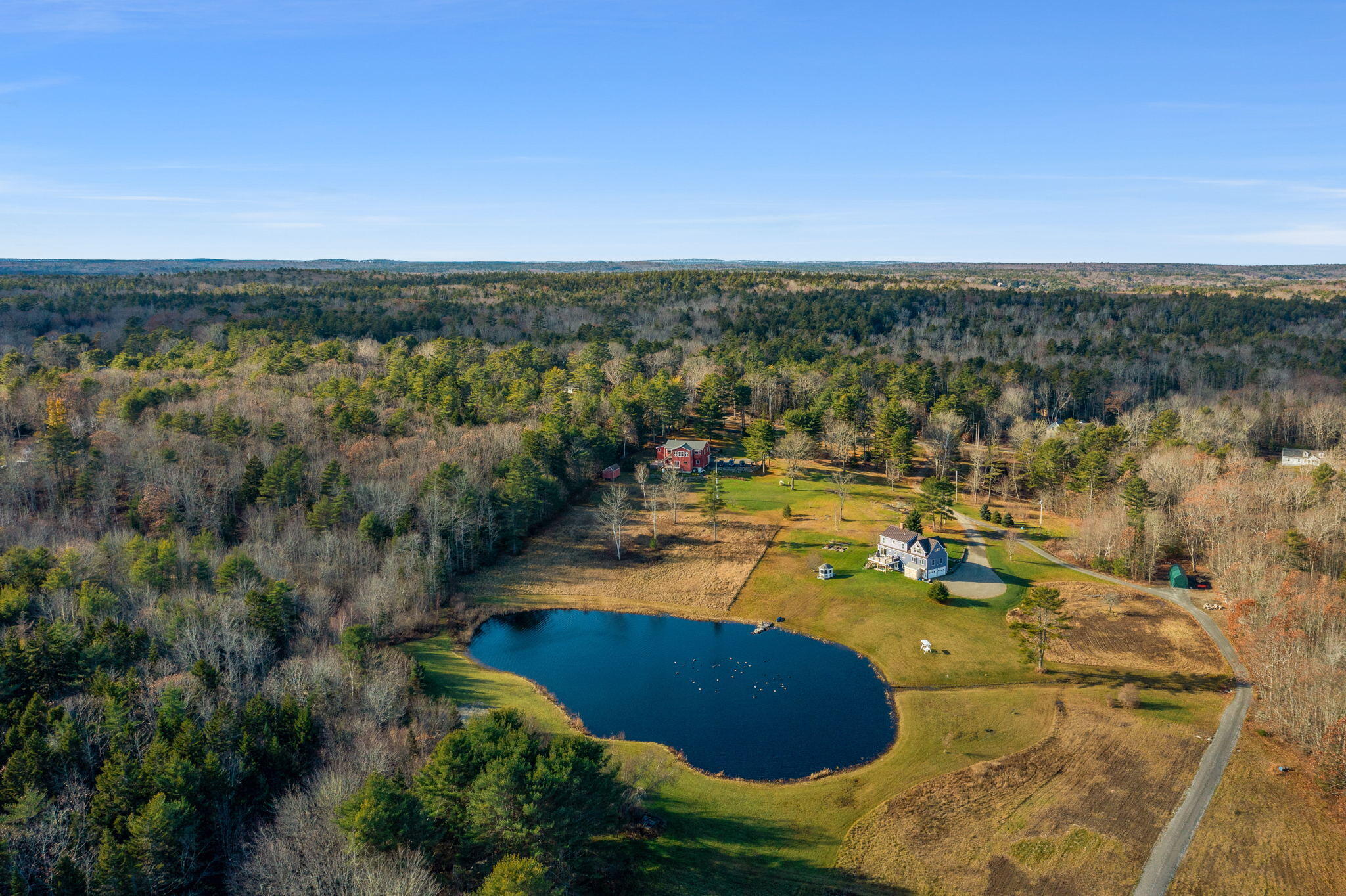 1133 Highway 32 Round Pond, ME 04564 - Photo 2 of 38 Views of neighbor's pond
