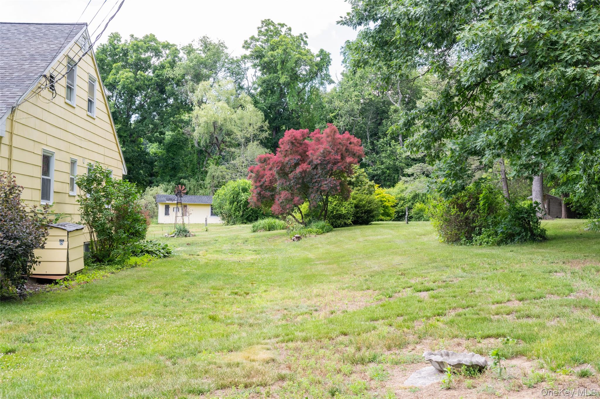 136 Foggintown Road Brewster, NY 10509 - Photo 42 of 50 a backyard of a house with lots of green space