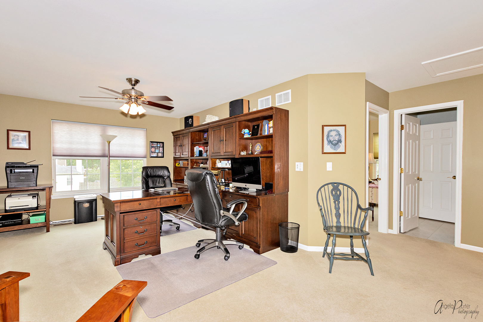398 Sterling Circle Cary, IL 60013 - Photo 30 of 68 a view of a workspace with furniture and a window