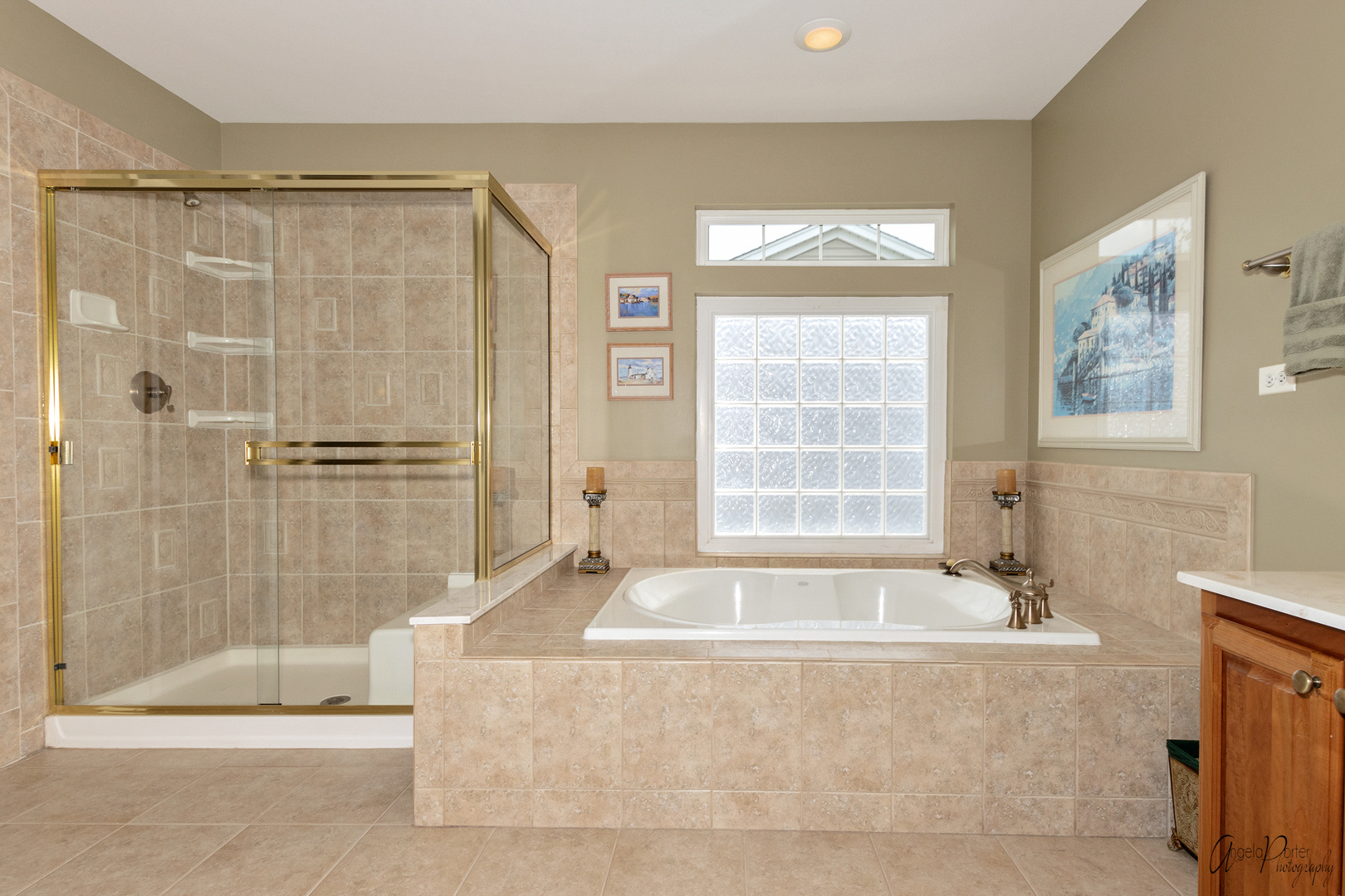 398 Sterling Circle Cary, IL 60013 - Photo 37 of 68 a bathroom with a bathtub and a shower
