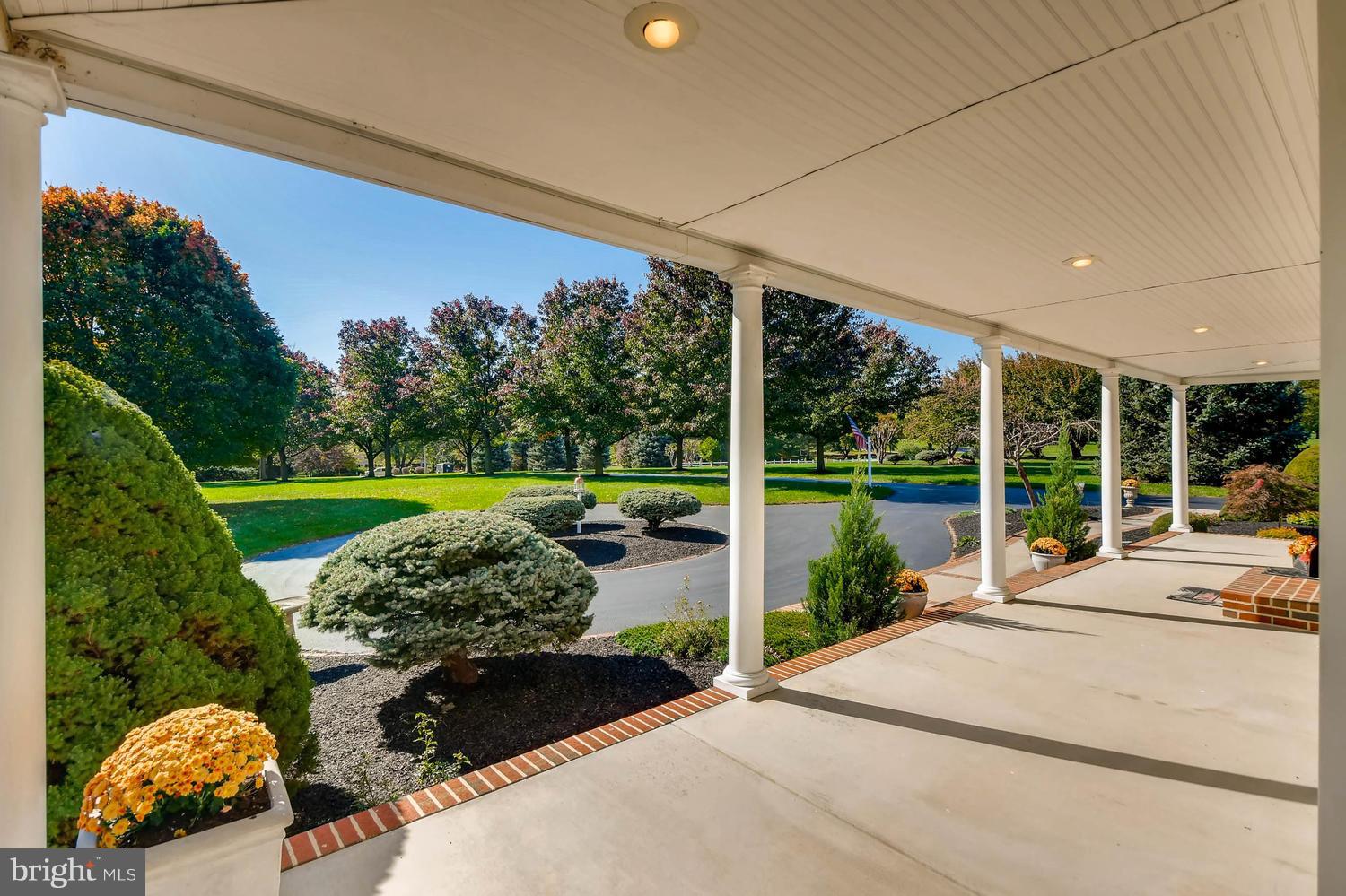 Wraparound front porch