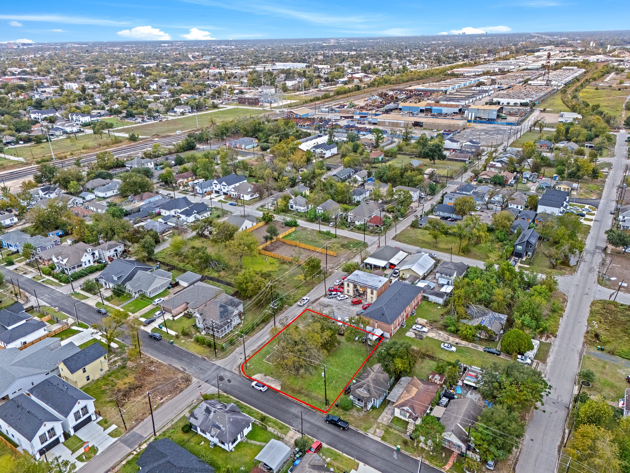 0 Sumpter Street Houston, TX 77026 - Photo 7 of 15 an aerial view of city and green space