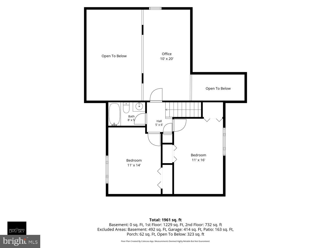 1412 Green Run Lane Reston, VA 20190 - Photo 47 of 48 Upper Level Floor Plan