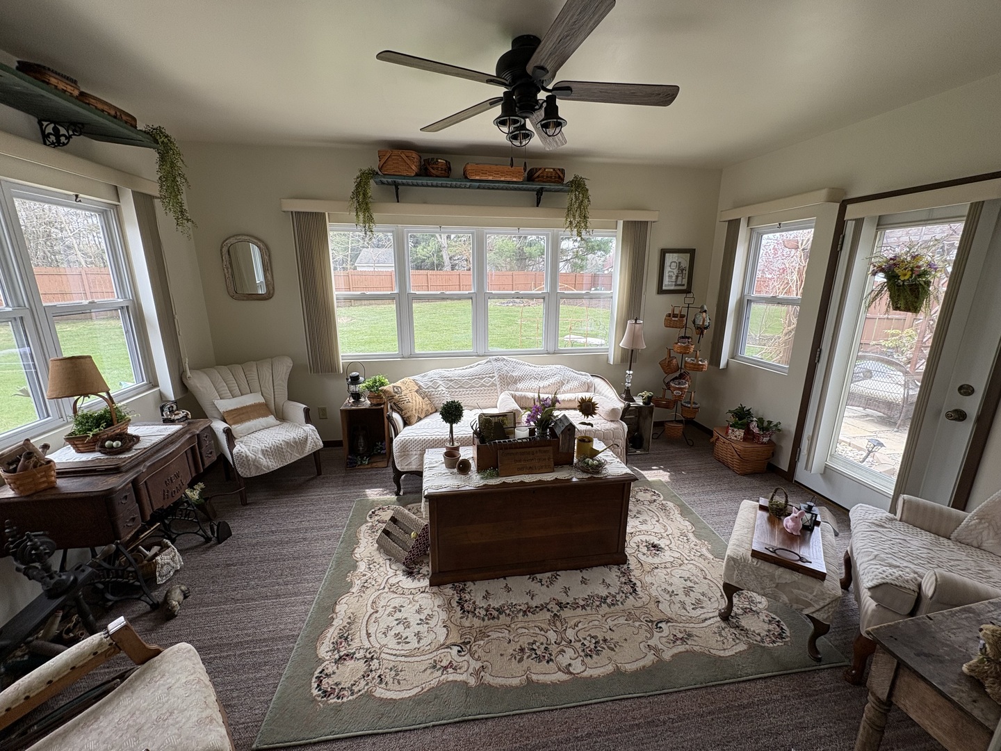 5212 South Mill Pond Road Rochelle, IL 61068 - Photo 28 of 66 a living room with furniture and a large window