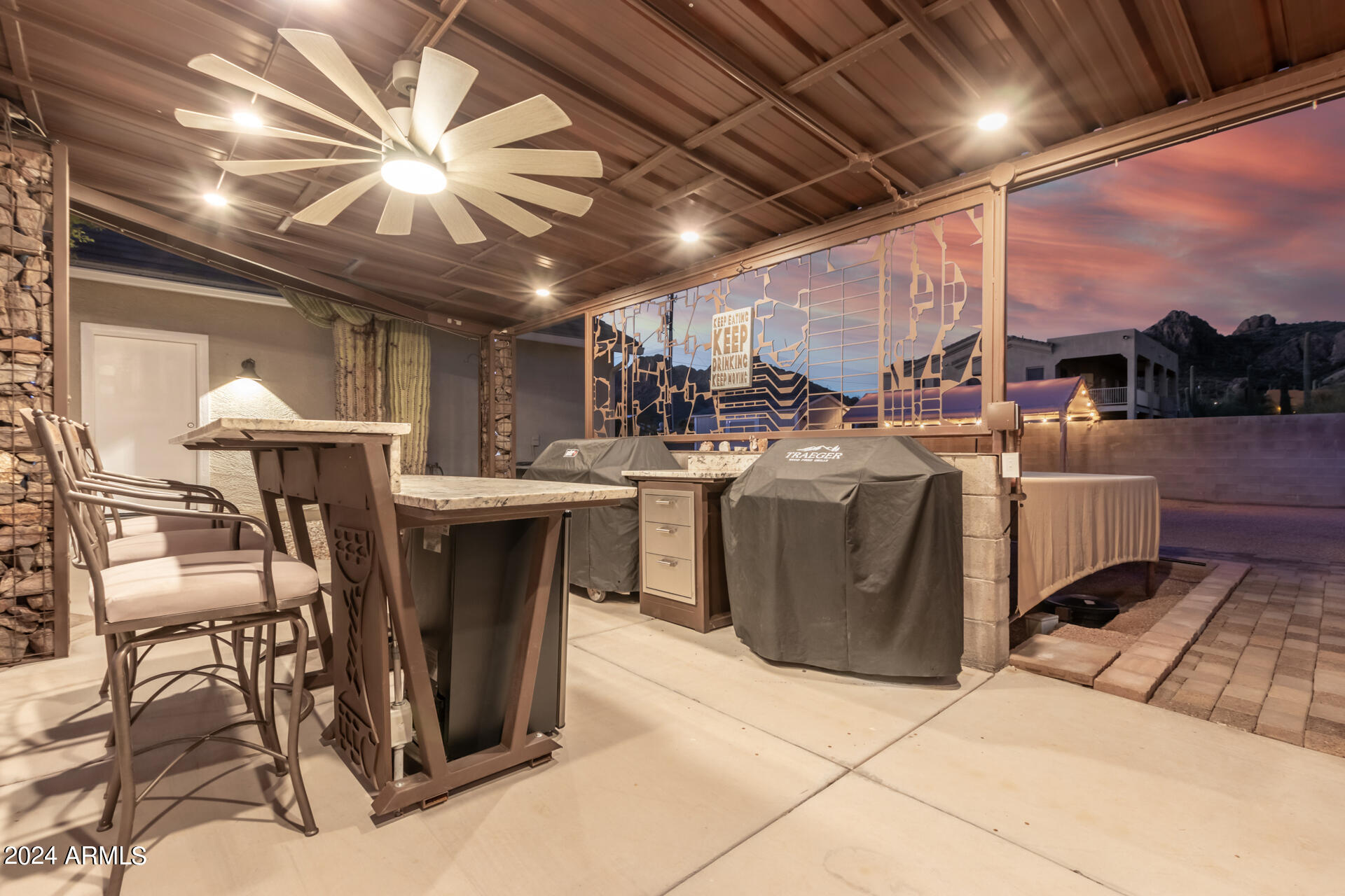 5169 North Idaho Road Apache Junction, AZ 85119 - Photo 55 of 107 Outdoor bar and cooking area
