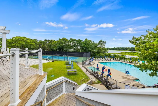 a view of a chairs and table on the terrace