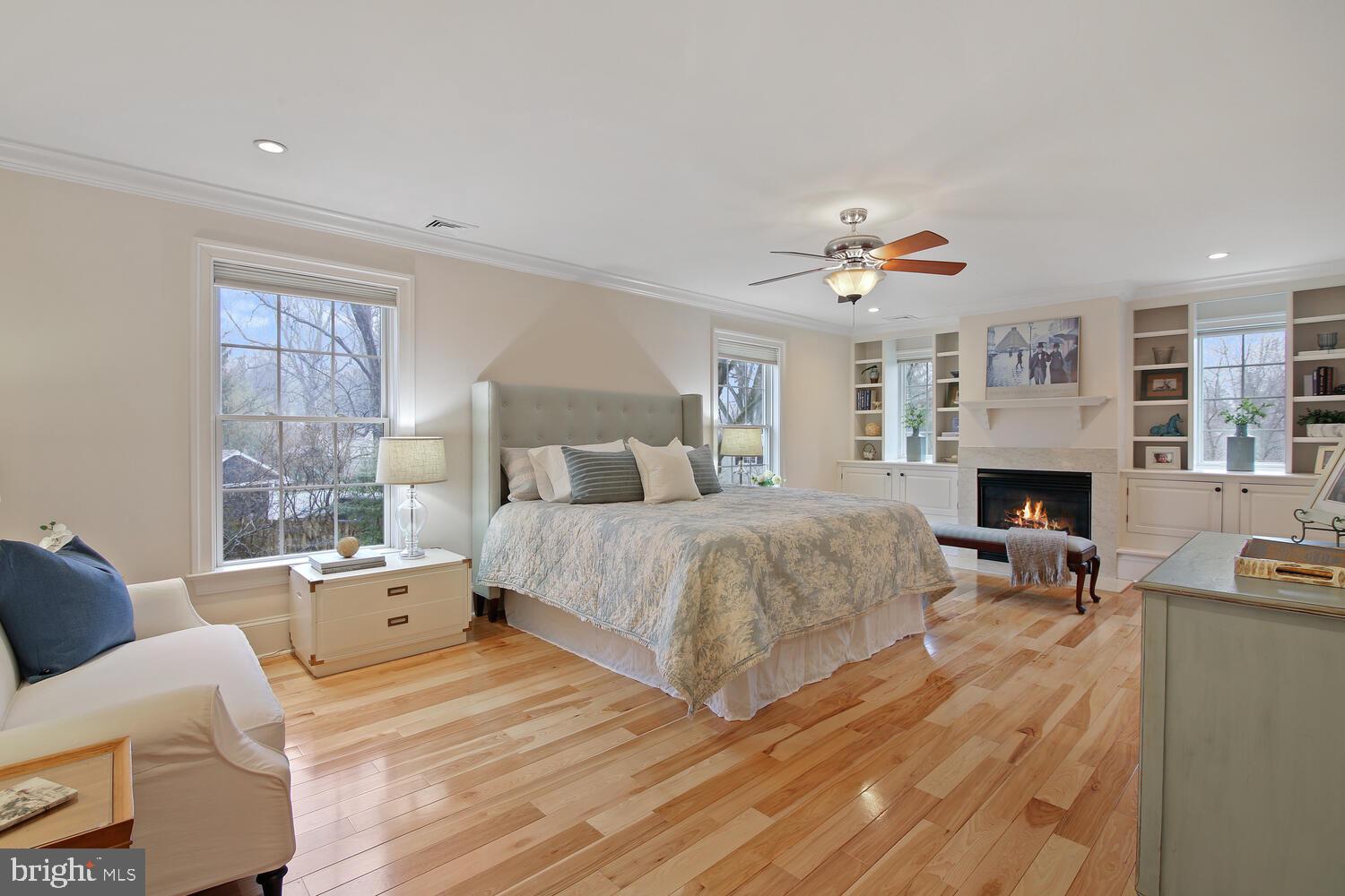 203 North Fairfield Road Devon, PA 19333 - Photo 23 of 38 Master Bedroom with Gas Fireplace