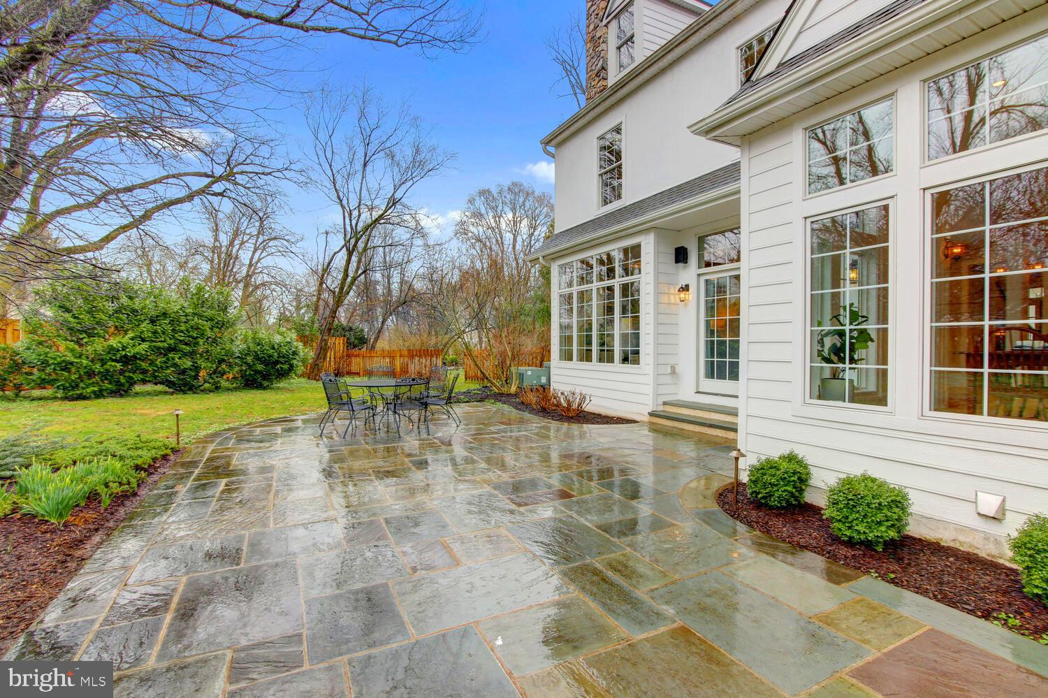 203 North Fairfield Road Devon, PA 19333 - Photo 35 of 38 Backyard Flagstone Patio